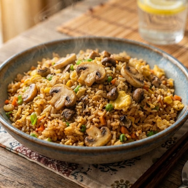 رز مقلي بالخضار