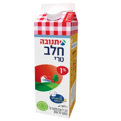 تنوفا حليب 1% دسم 1 لتر كرتون