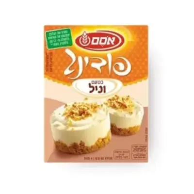 אבקה להכנת פודינג אינסטנט בטעם וניל אסם – 80 גרם