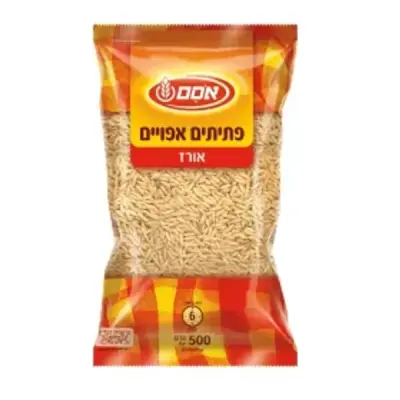 אסם פתיתים אפויים אורז – 500 גרם