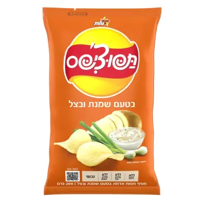 ציפס שמנת בצל גדול 200 גרם