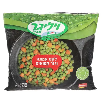 לקט אפונה וגזר קפוא