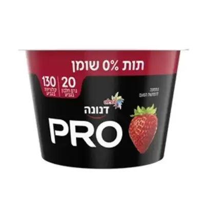 יוגורט חלבון פרו תות