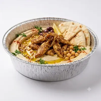 حمص مع صدر دجاج
